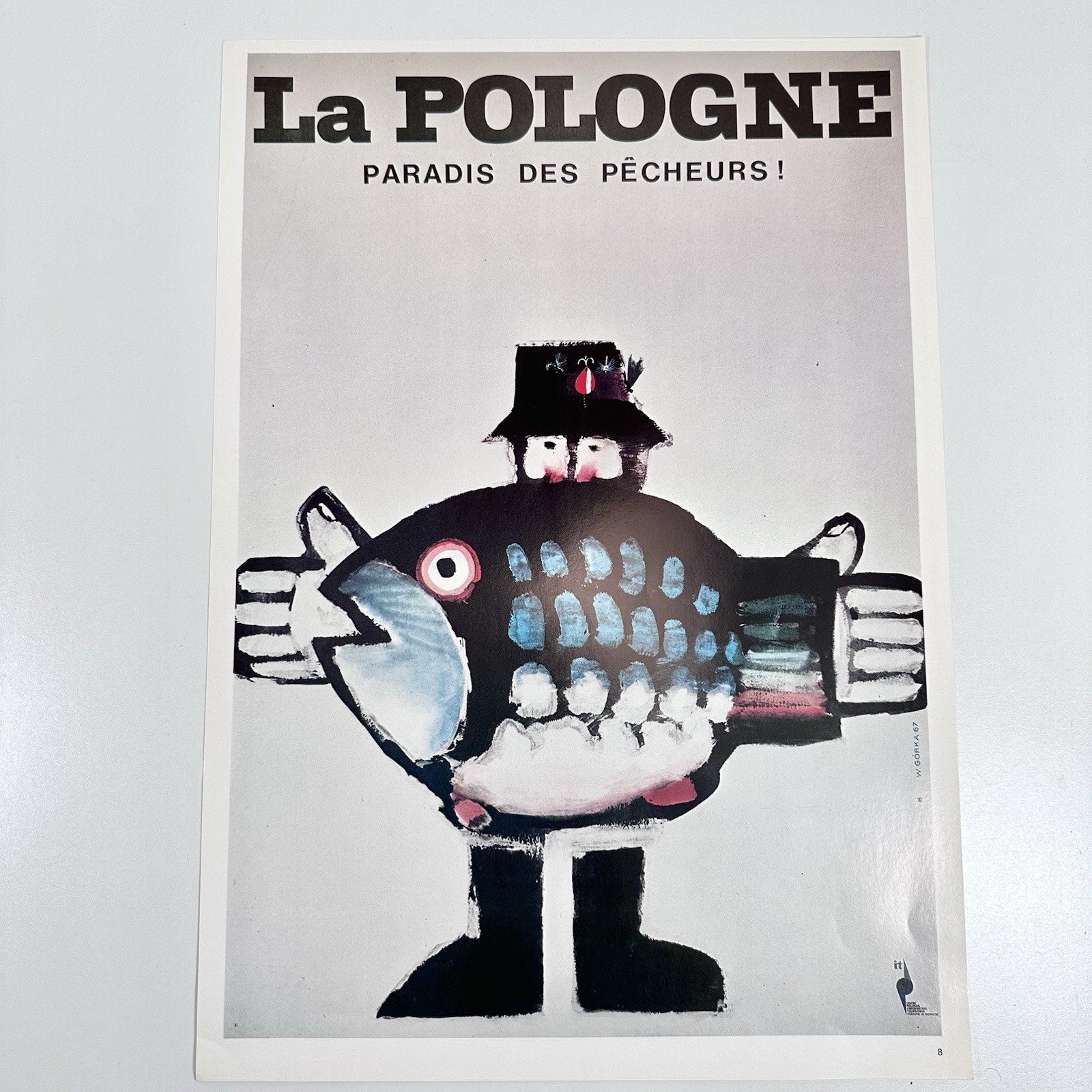 Vintage Polish Poster Print “La Pologne” WIKTOR GÓRKA 18.5