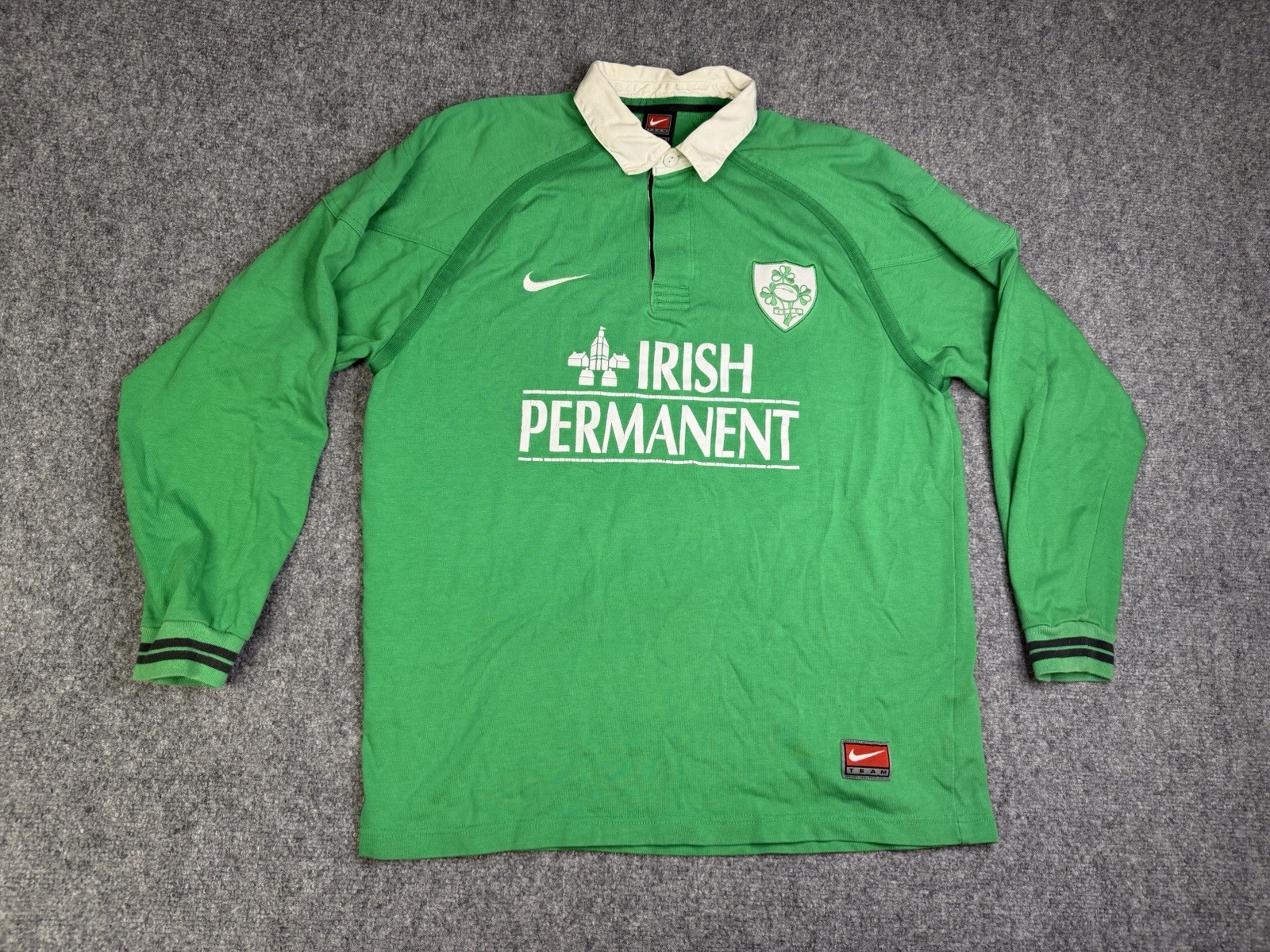 Nike Ireland Irish Permanent 1999 2000 Rugby Jersey Shirt Jersey Size Large Team