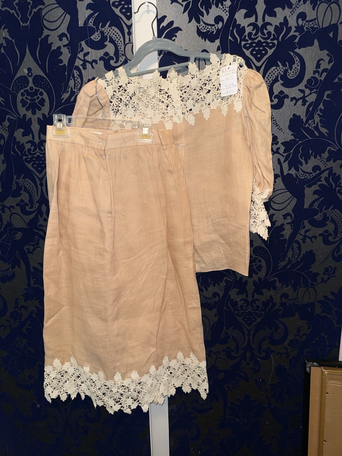 Handmade  Vintage 2 Pc Skirt Set Large (19)