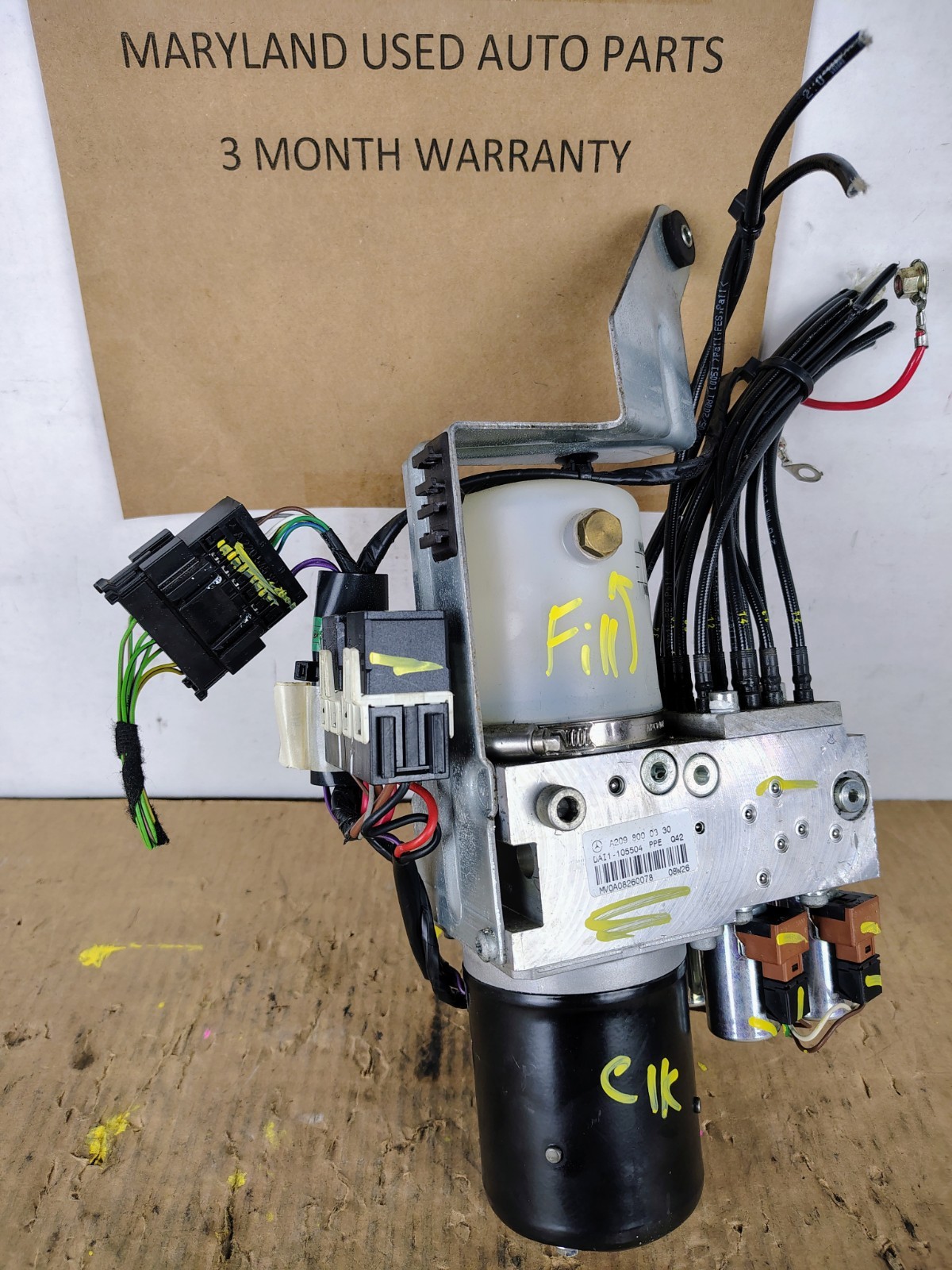 03-09 MERCEDES CLK320 CLK500 CLK550 CLK350 CLK55 CONVERTIBLE TOP ROOF PUMP MOTOR 03-09 MERCEDES CLK320 CLK500 CLK550 CLK350 CLK55 CONVERTIBLE TOP ROOF PUMP MOTOR
