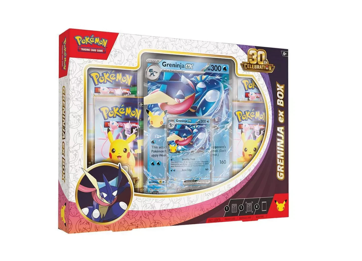 Lot of 3 X Pokémon 30th Anniversary Celebration Sylveon +Greninja EX Box