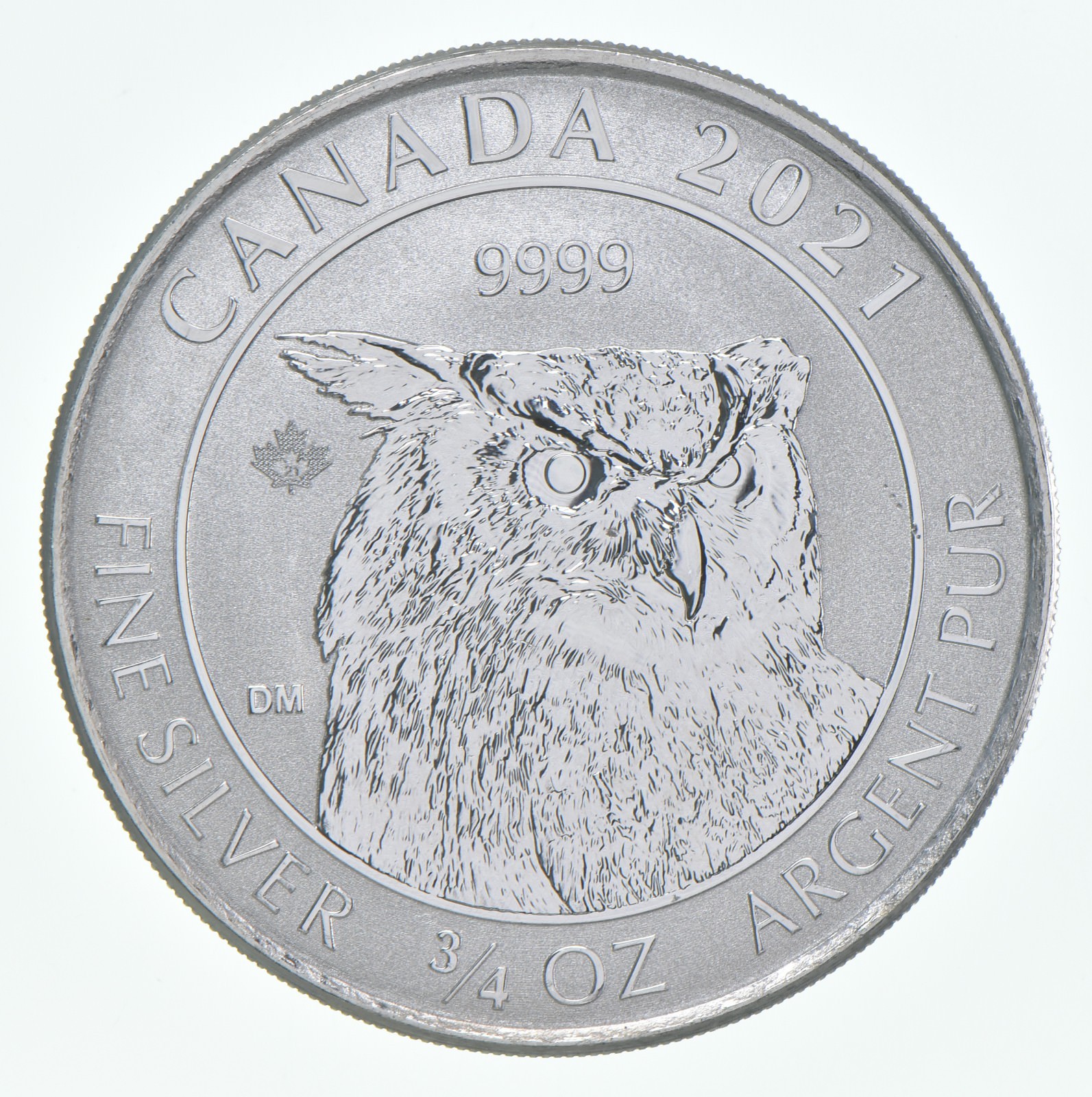 2021 Canada 2 Dollars Silver Owl 3/4 Oz 0.75 Oz Silver 2021 Canada 2 Dollars Silver Owl 3/4 Oz 0.75 Oz Silver