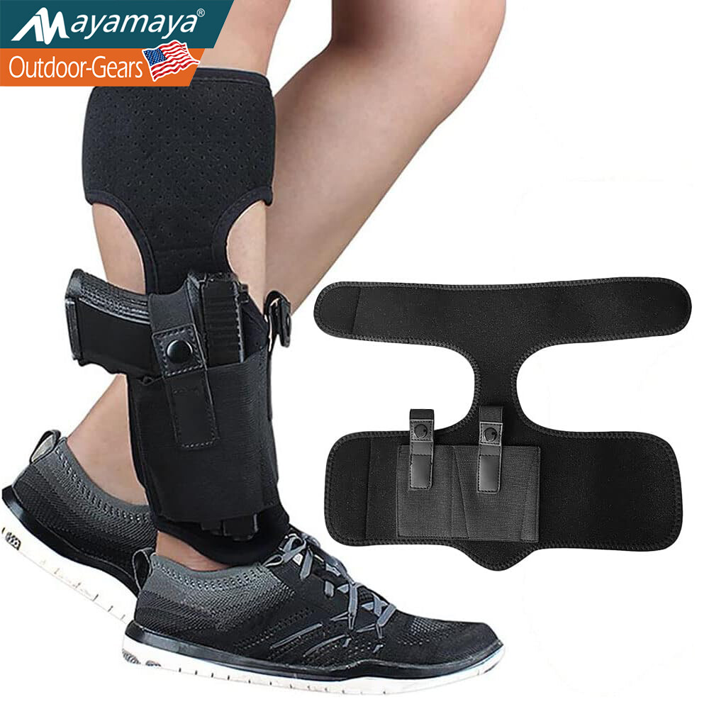 Ankle Holster for Concealed Carry Leg Pistols Gun Holsters w/Magazine Pocket