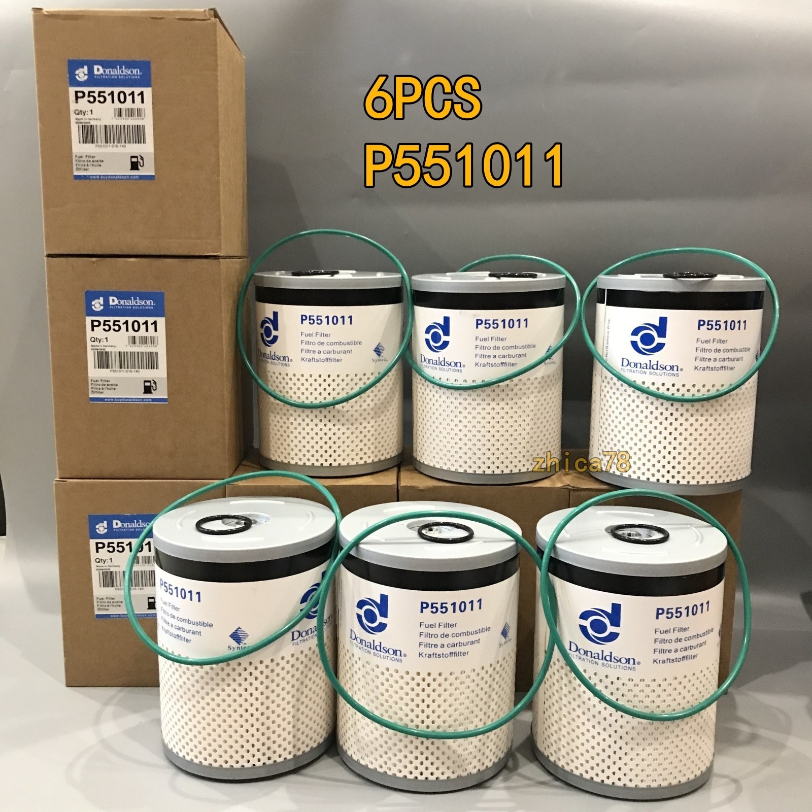 6X P551011 Fuel Filter A0000903651 fits for Donaldson FS19915 PF9804 L9915F New