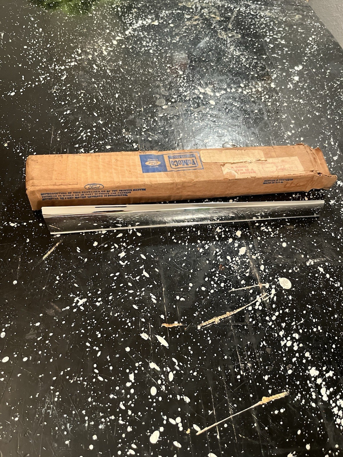 NOS 1965 Ford Mustang Chrome Moulding RH C42B-8418-A Original Part NOS 1965 Ford Mustang Chrome Moulding RH C42B-8418-A Original Part