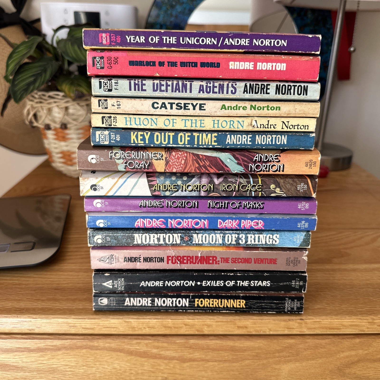 Andre Norton Lot of 14 Books Vintage PB Ace DAW TOR Witch World SciFi Paperback