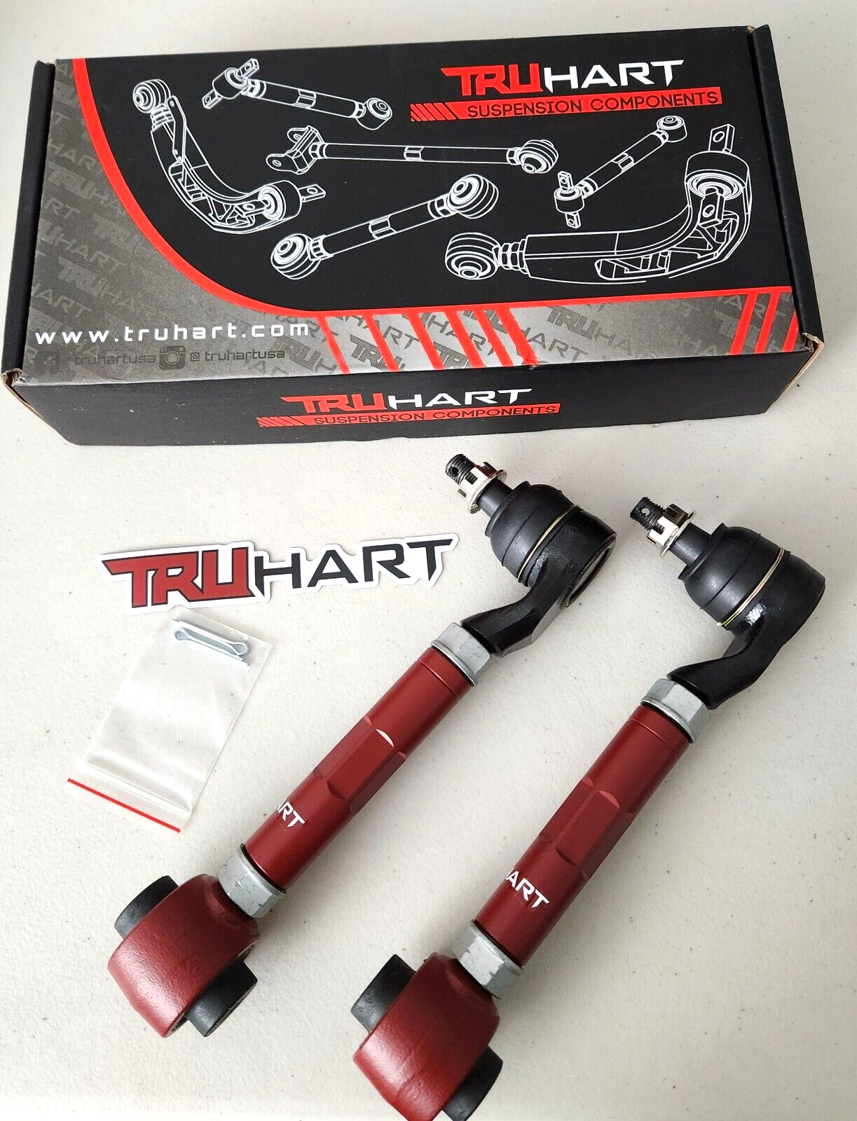 Truhart Rear Camber Kit Pair Set Of 2 New Red For 03-07 Accord 03-08 TSX TH-H208