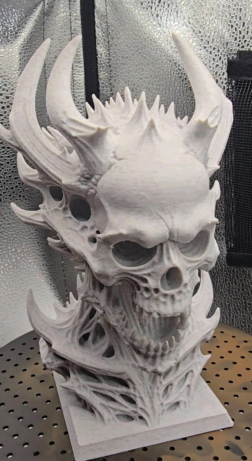 Thorned Revenant Skull Bust 3D Printed Thorned Revenant Skull Bust 3D Printed