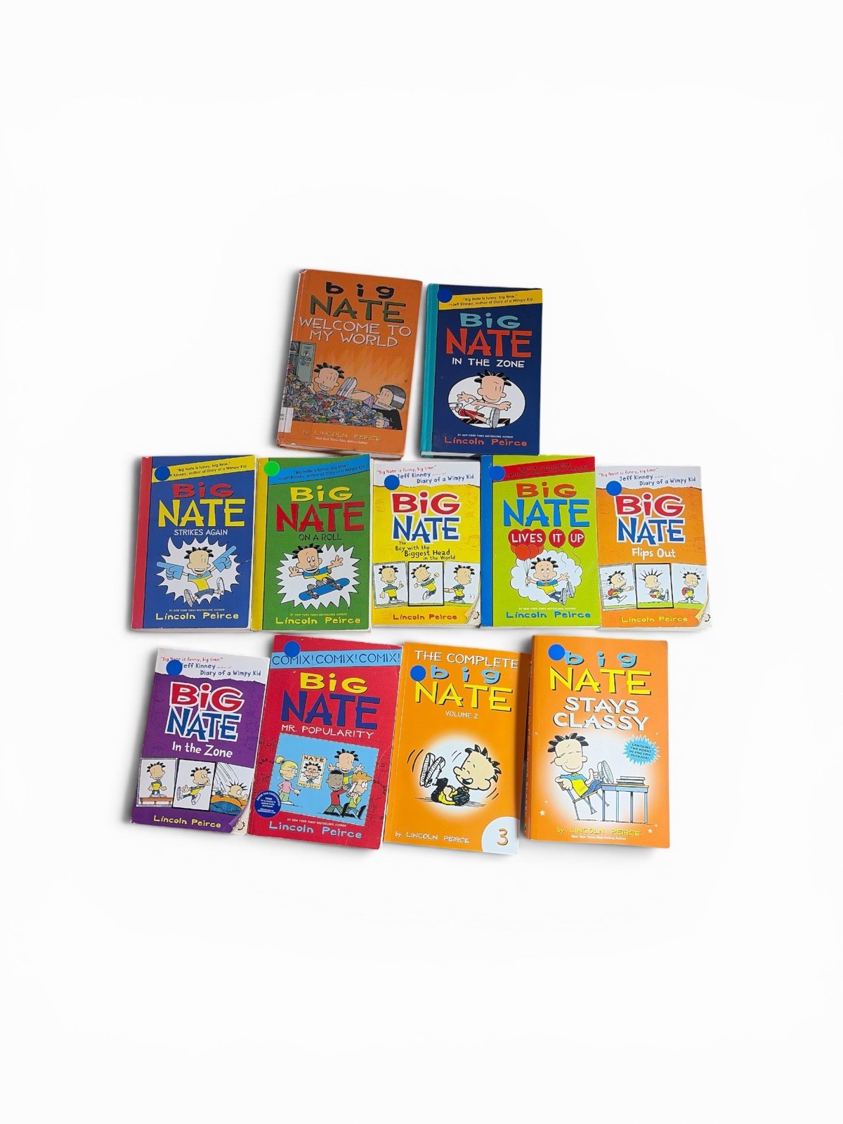 Lot of 11 Big Nate Books- Lincoln Peirce