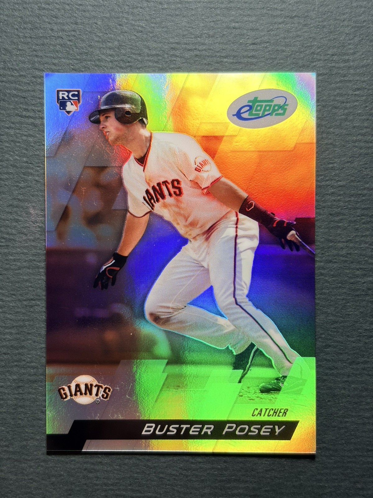 2010 Topps eTopps Buster Posey # 199/799 RC Rookie Card #21 Refractor 2010 Topps eTopps Buster Posey # 199/799 RC Rookie Card #21 Refractor