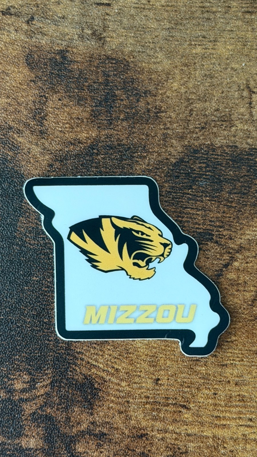 Missouri Tigers Mizzou Football Vintage Die Cut Vinyl Sticker Decal NCAA