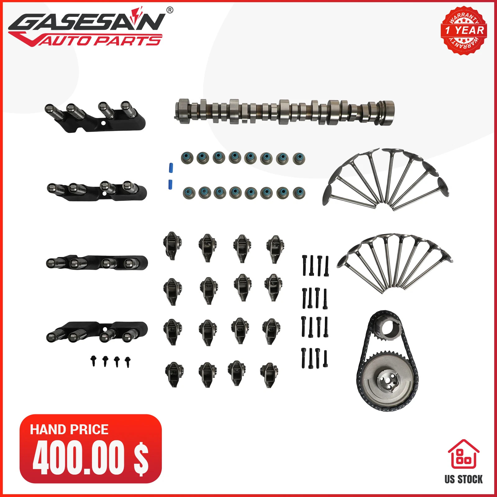 Camshaft Kit w/ Lifters Rocker Timing Set For 2002-2010 Chevy Tahoe GMC 5.3L