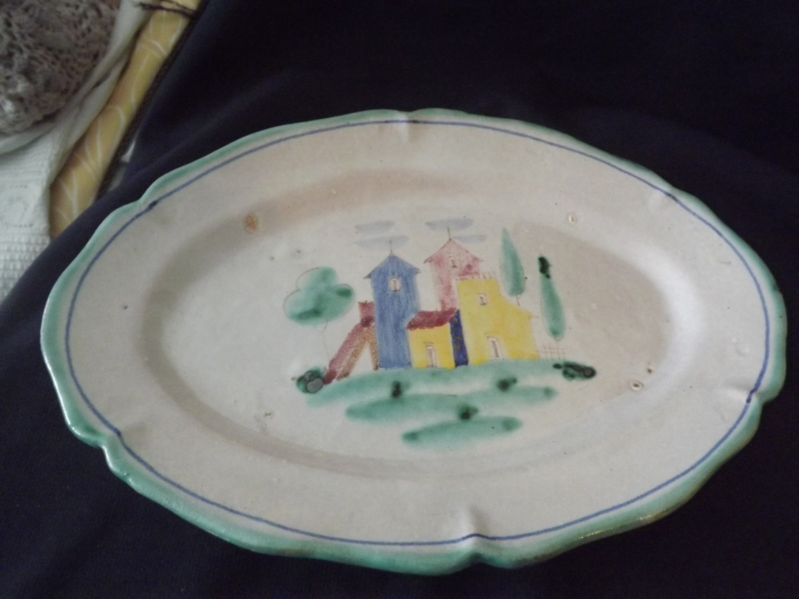 C.A.S. VIETRI ITALIAN POTTERY 151 HANDPAINTED vtg - choose plates or platter C.A.S. VIETRI ITALIAN POTTERY 151 HANDPAINTED vtg - choose plates or platter