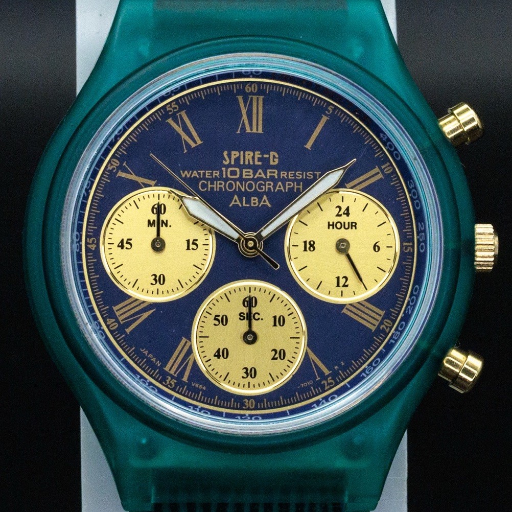 Seiko Alba RARE Spire-G V654-7000 Vintage 36mm JDM Import Chronograph