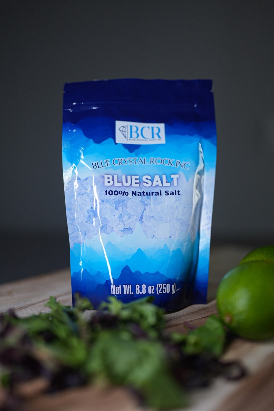 Blue crystal Salt, Coarse, 250g Rare Mineral Rock Salt, Natural, Dye-Free