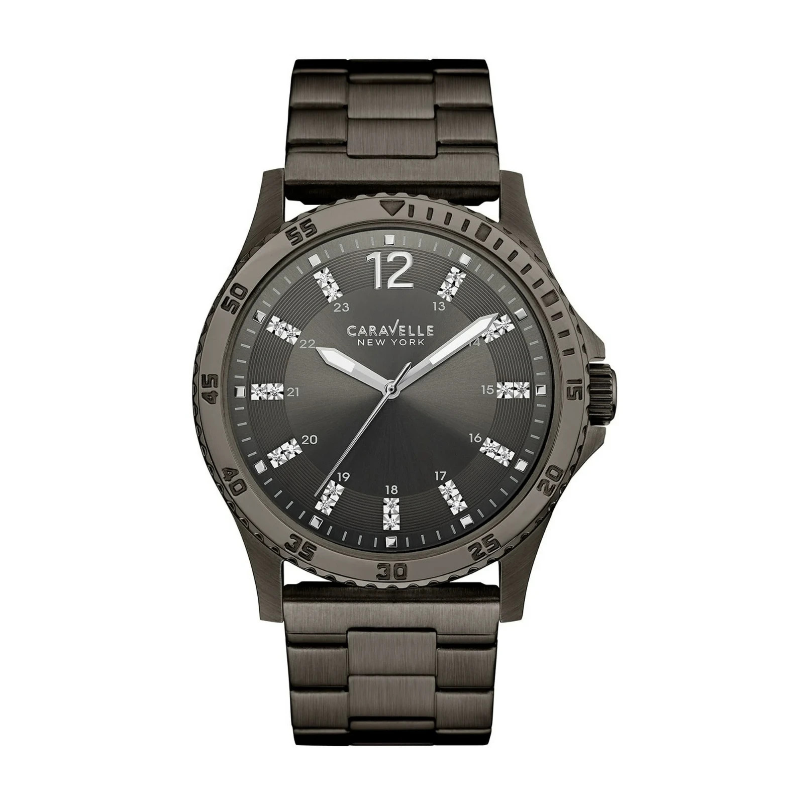 CARAVELLE NEW YORK by Bulova Men\'s Black Dial 45A138