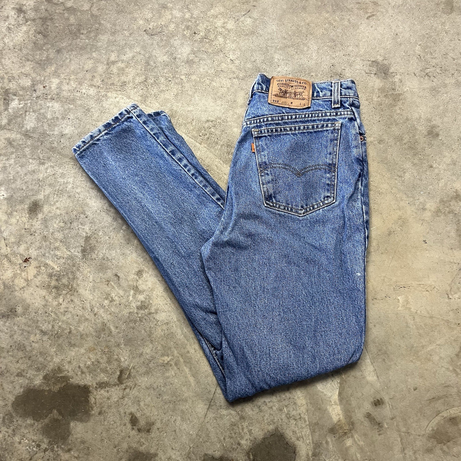 Levi\'s Jeans Men 30x32 Blue 512 Orange Tab Slim Tapered 90s VTG USA