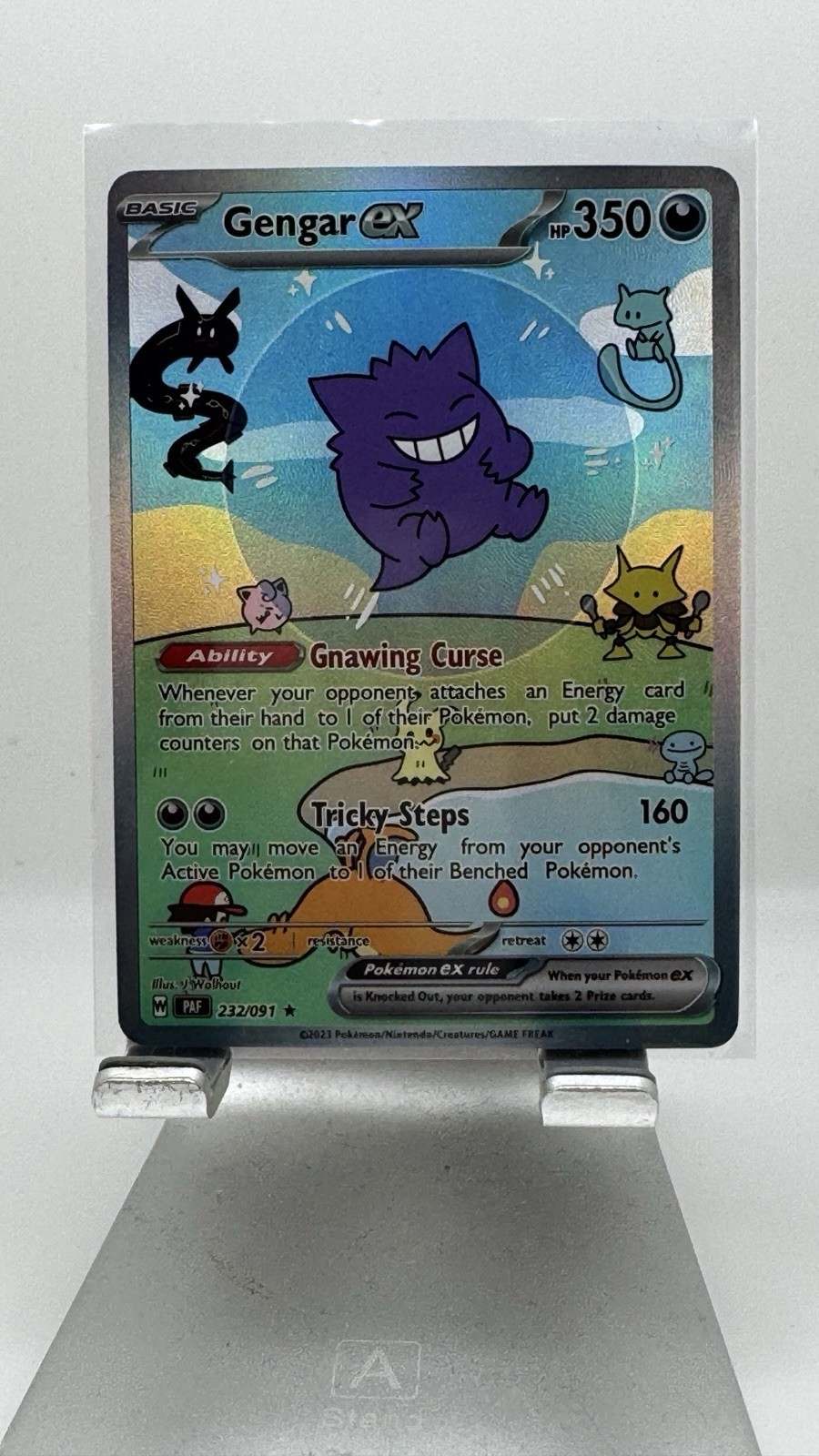 Bubble Gengar - Pokemon Card - TCG DISPLAY ART CARD - Star Holo