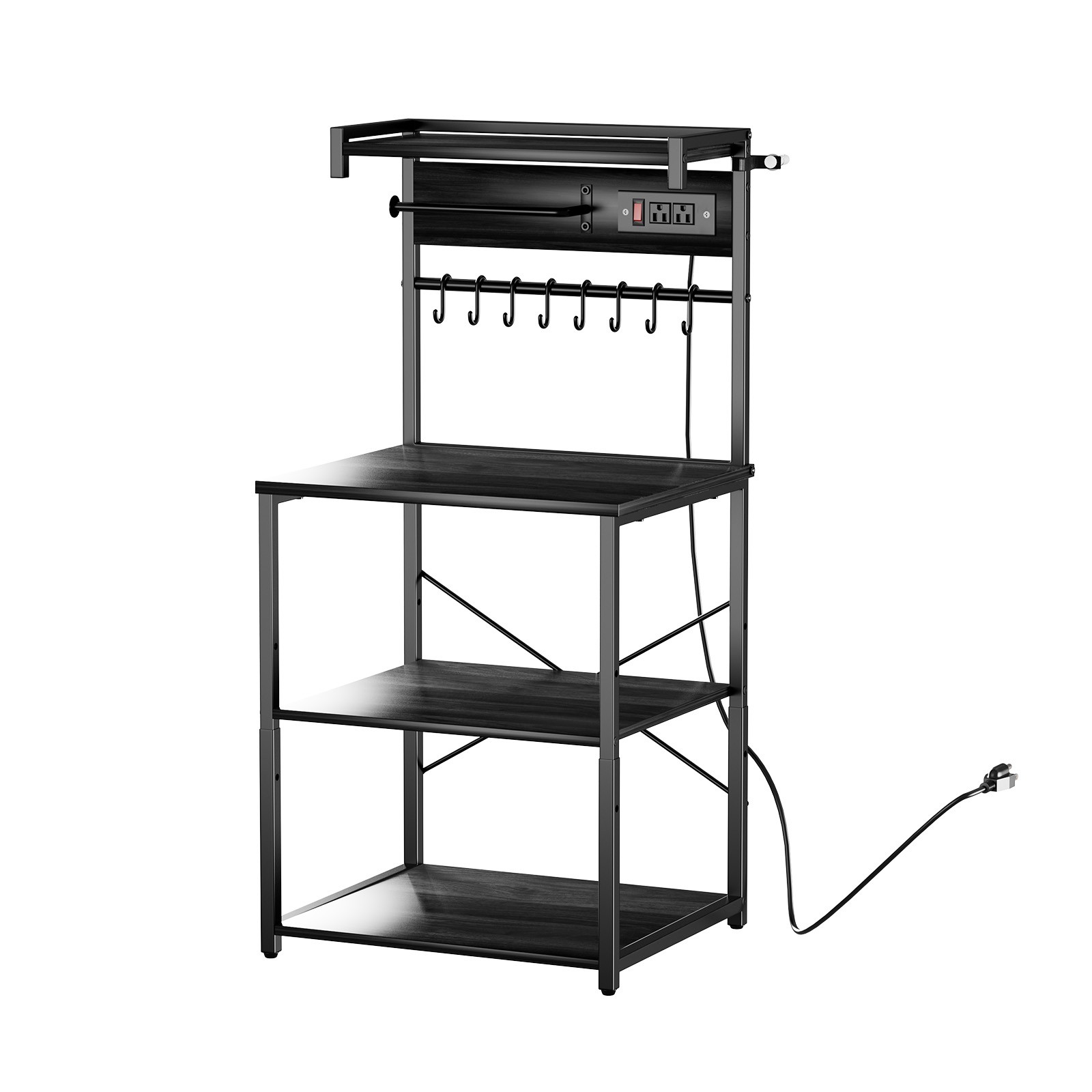 Uimoso Kitchen Baker\'s Rack with Power Outlet and 4.6 ft Power Cord