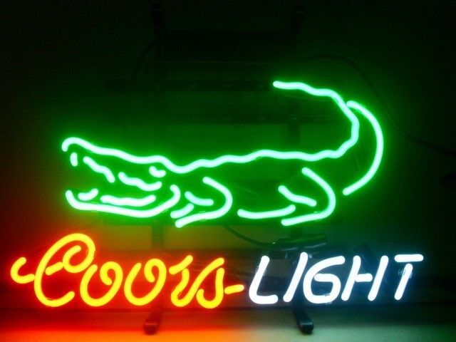 Coors Light Beer Crocodile Aligator 24\ Coors Light Beer Crocodile Aligator 24\