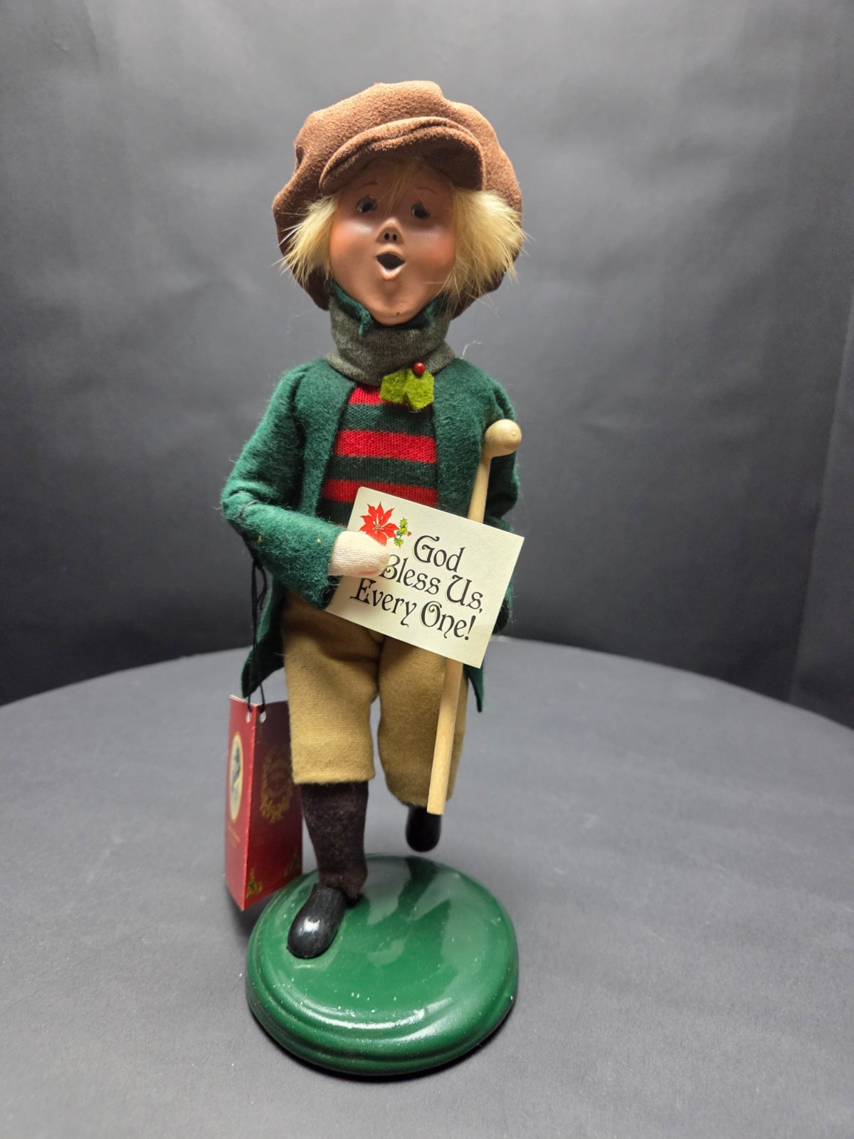 Byers Choice 2012 Tiny Tim God Bless Us Every One Dickens Caroler