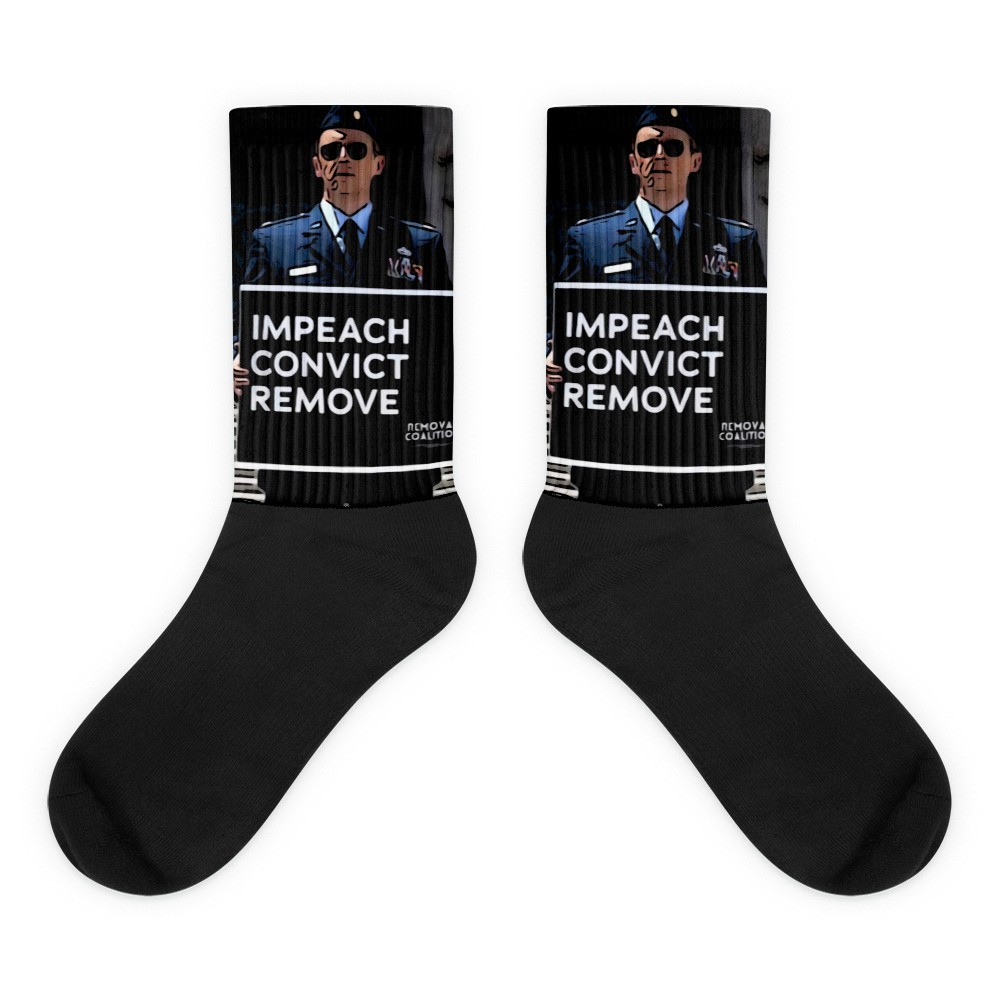Major Jason Watson Impeach Convict Remove Political Protest Crew Socks