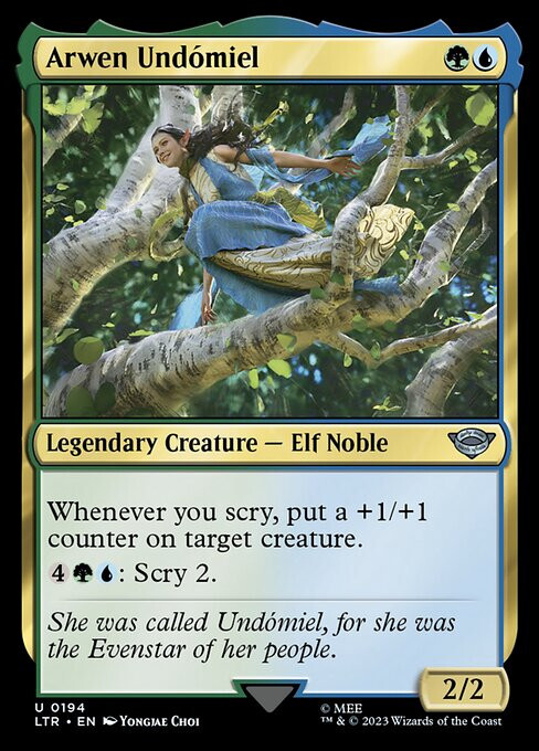 NM Arwen Undómiel, MTG, Lord of the Rings, Magic the Gathering, 194