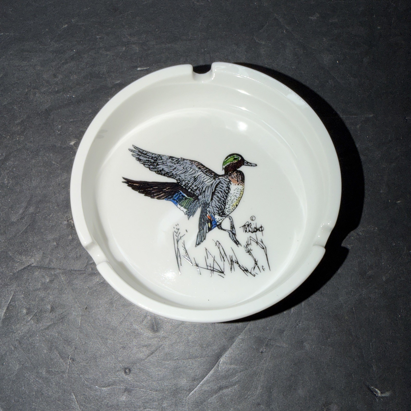 Vintage Otagiri Mallard Duck Porcelain MCM Ashtray; Gibson Greeting Cards 5 Vintage Otagiri Mallard Duck Porcelain MCM Ashtray; Gibson Greeting Cards 5