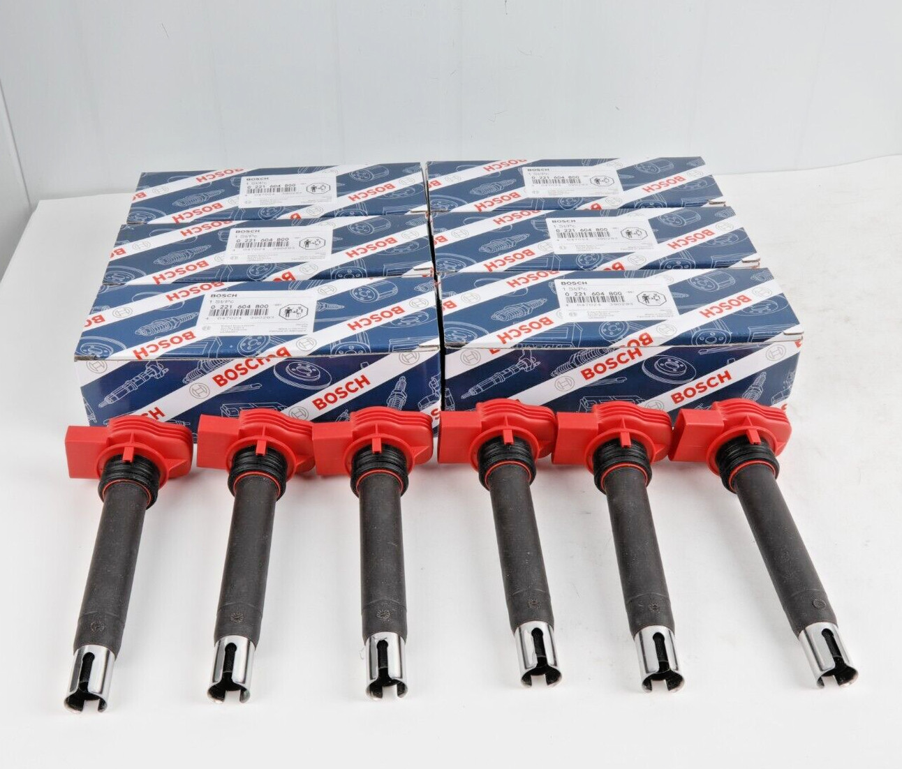 6x Bosch OEM Red Top Ignition Coil Packs For Audi 3.0 3.2 FSI A4 A5 A6 Q5 Q7 NEW