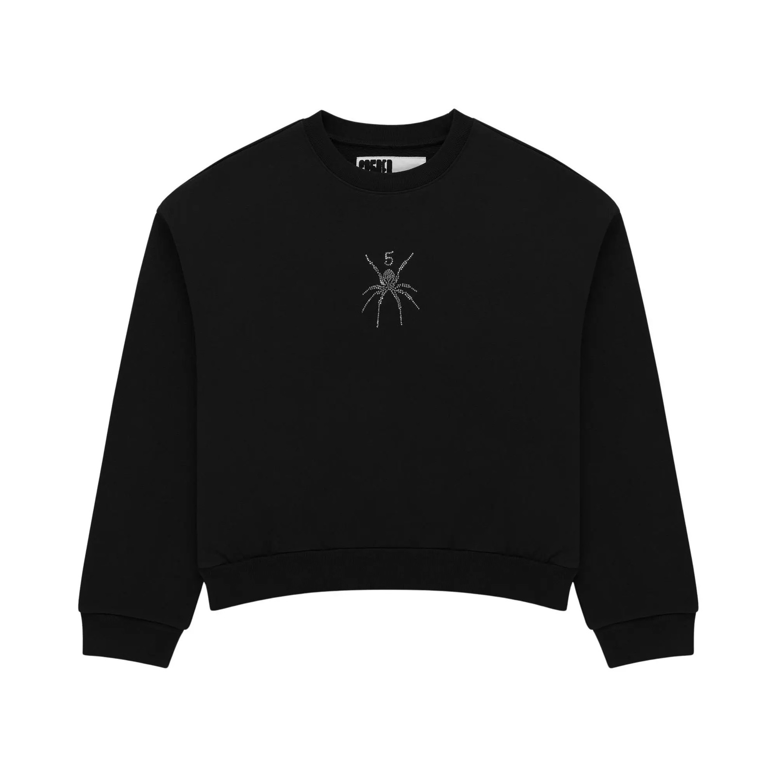 Sp5der Sp5der Rhinestone Tm Crewneck Black ST028SS26BLK Available Now