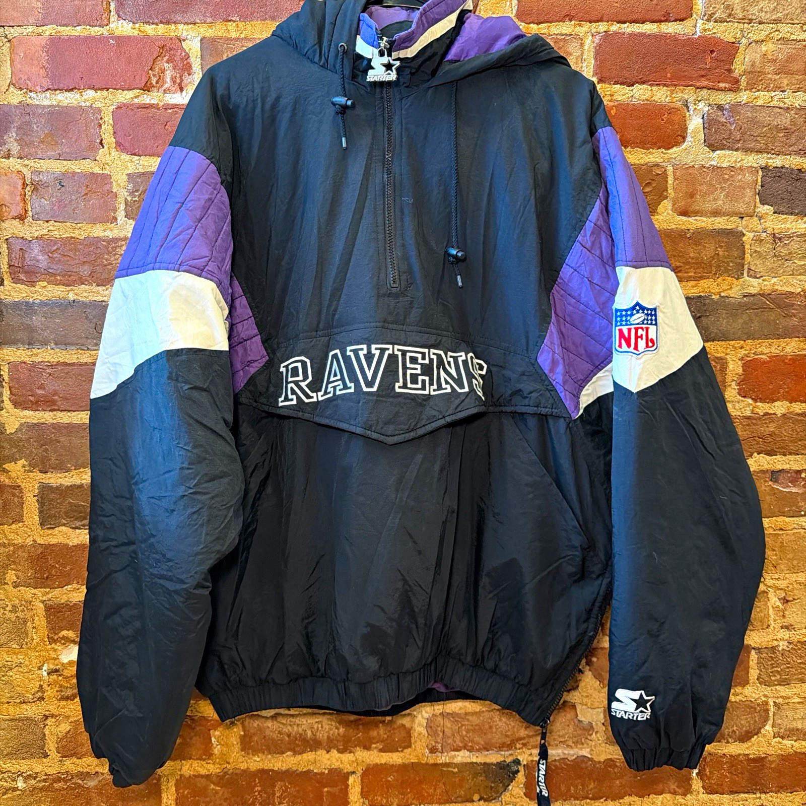 Vintage Baltimore Ravens NFL Starter Jacket (Size L)