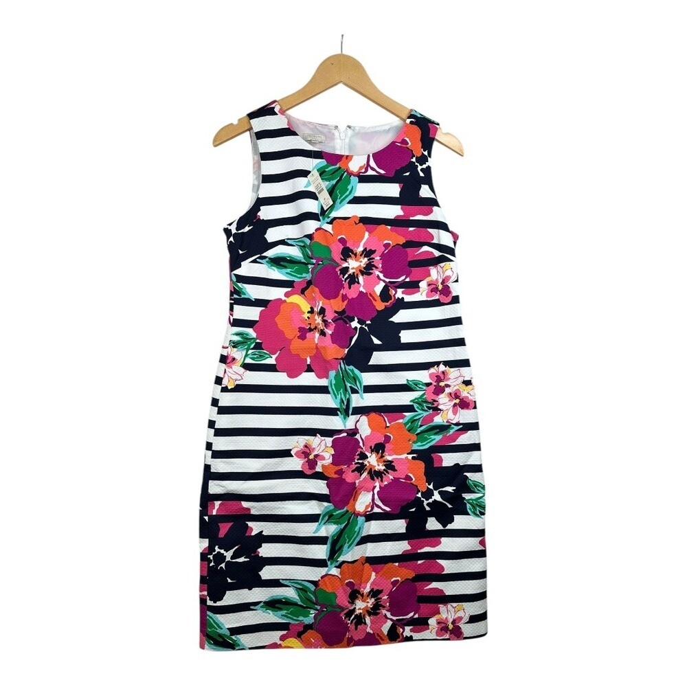 New Talbots Floral Print Sleeveless Dress size 6 Petite Multicolor New Talbots Floral Print Sleeveless Dress size 6 Petite Multicolor