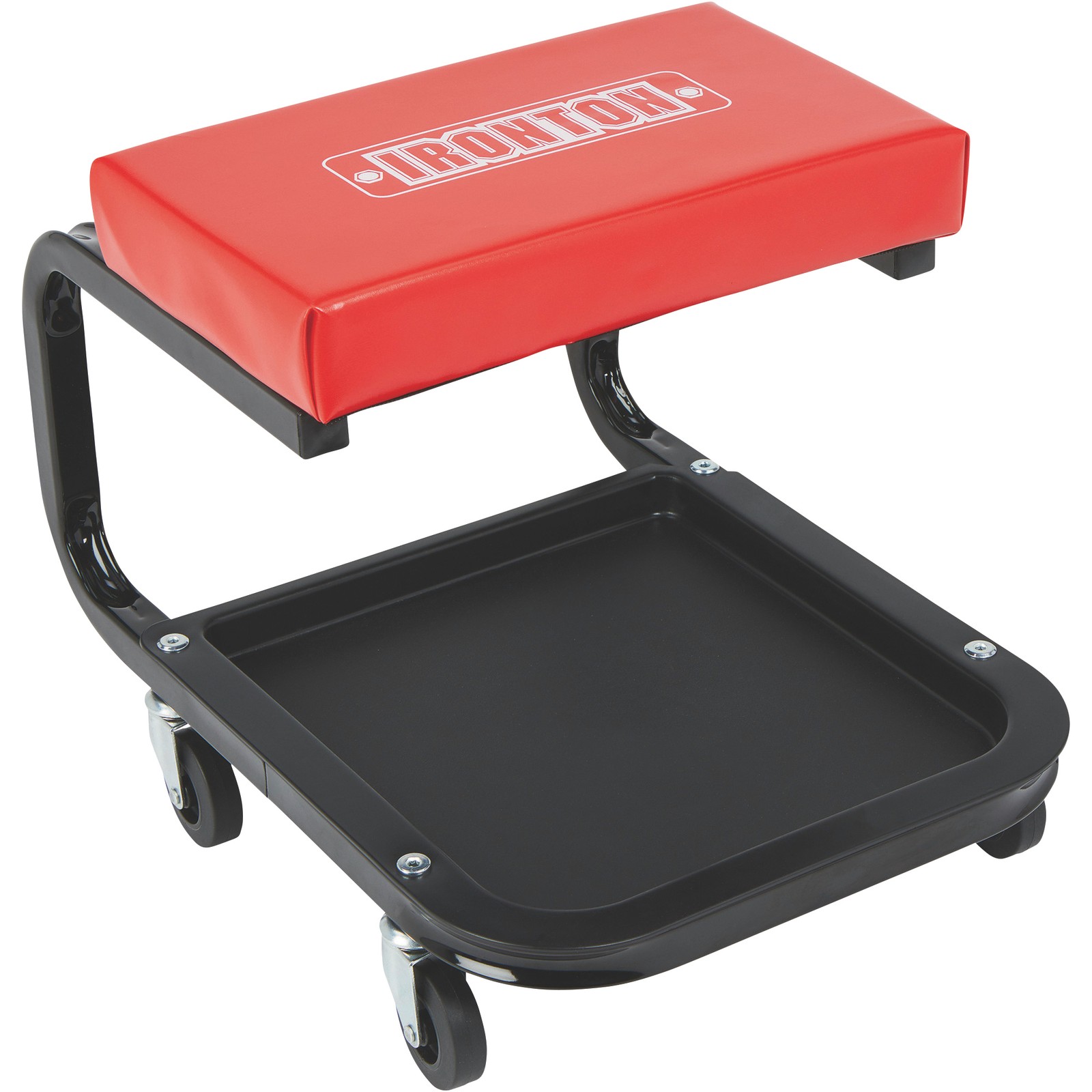 Ironton Mechanic’s Roller Seat, 250-Lb. Capacity, 14-1/2in. Height, Tool Tray, Ironton Mechanic’s Roller Seat, 250-Lb. Capacity, 14-1/2in. Height, Tool Tray,