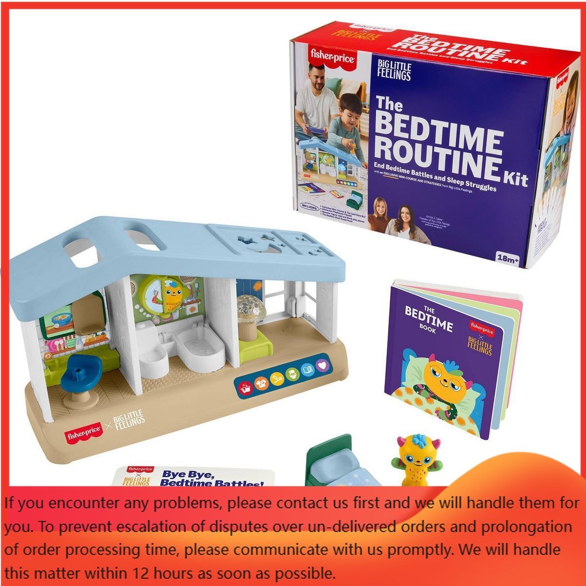 Fisher-Price Big Little Feelings Bedtime Routine Kit: Set of Toys & Tips