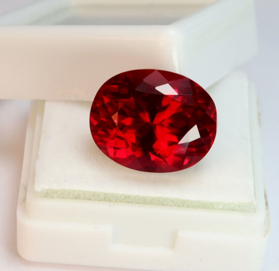 Natural 4.95 Ct Red Ruby Oval Shape Certified Loose Gemstone
