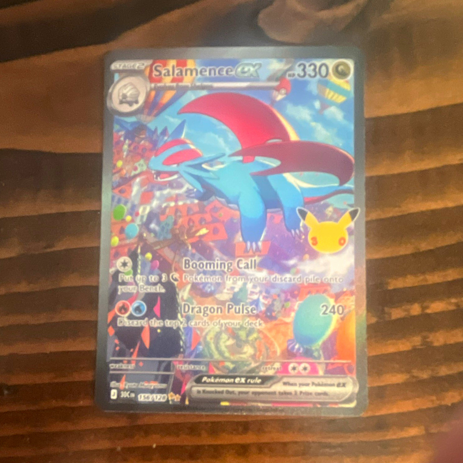 The Pokémon Company Pokemon TCG Salamence ex 156/182 SV04 Paradox Rift Holo DR
