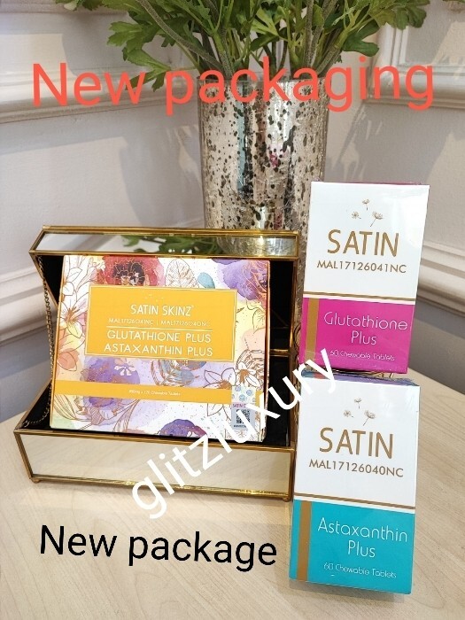 Satin Skinz Duo pack gluta tabs skin whitening supplement.👌 Exp. 2028 Satin Skinz Duo pack gluta tabs skin whitening supplement.👌 Exp. 2028
