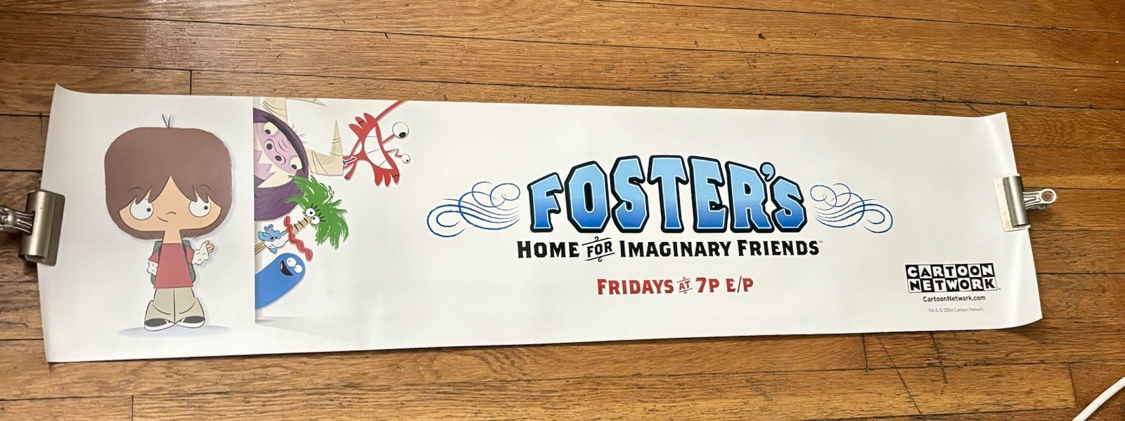 Foster’s Home For Imaginary Friends SUBWAY BANNER POSTER 2004 Bloo Mac Wilt Coco