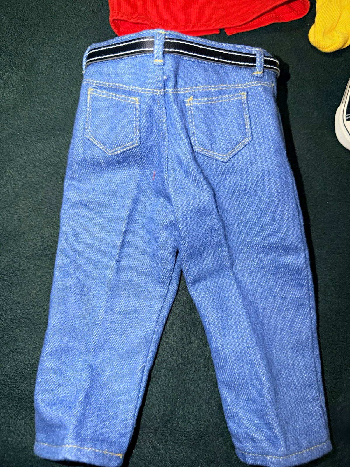Vtg 1995 American Girl of Today Blue Jean Basics Outfit Lot SNAP Purse Pins PC
