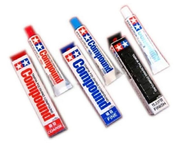3pcs Tamiya Polishing Compound Coarse/Fine/Finish/ 87068 87069 87070 w/Tracking#