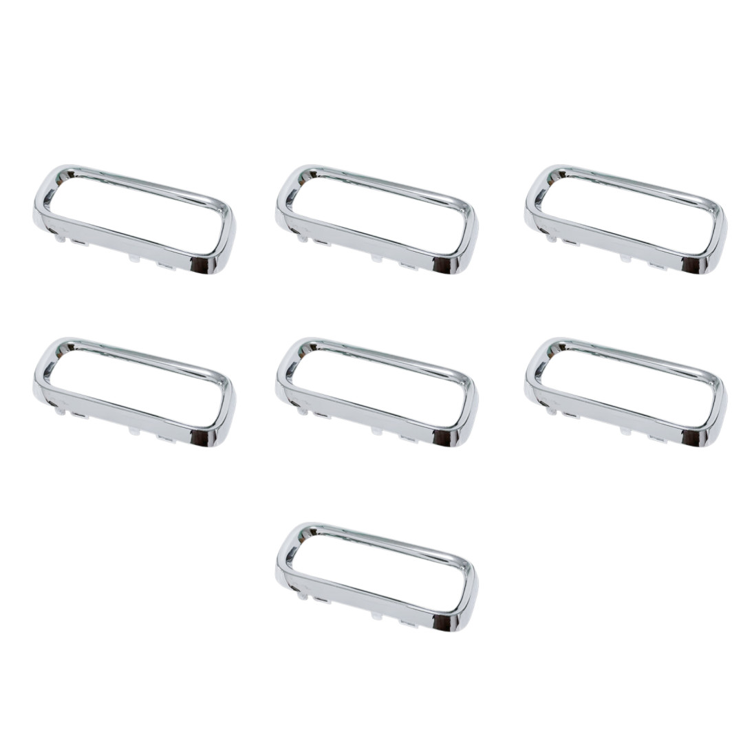 NEW 5XB16SZ0AA Chrome Grille Molding 7 Piece Set For 2015-2018 Jeep Renegade