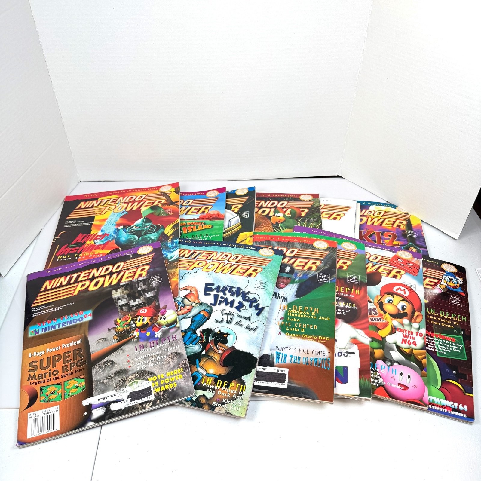Vintage Nintendo Power Magazine Lot of 12 Issues 76 to 87 w/ Posters Cards Vintage Nintendo Power Magazine Lot of 12 Issues 76 to 87 w/ Posters Cards
