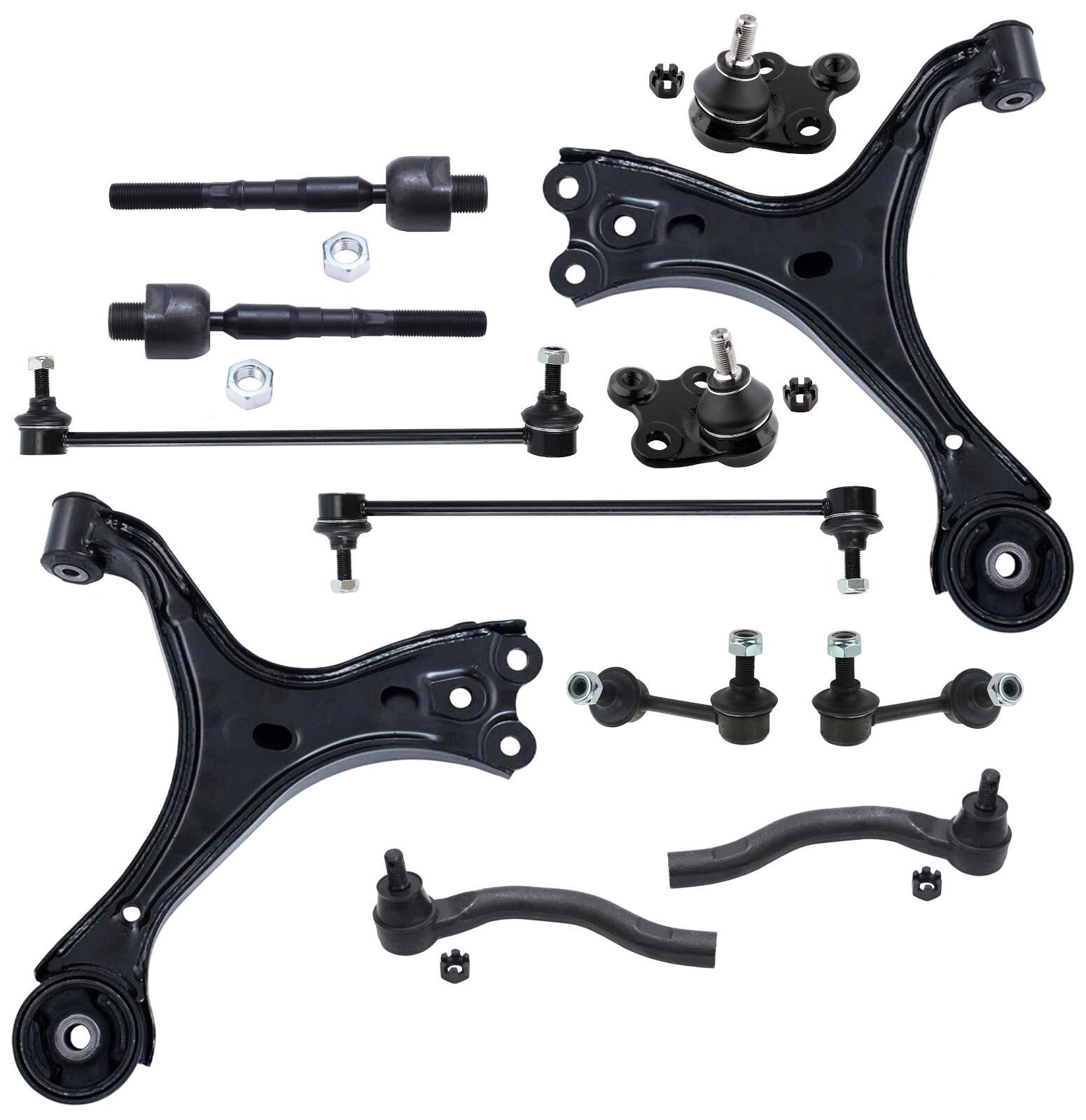 PartsW 12Pc Complete Suspension Kit for Honda Civic 2012-2015