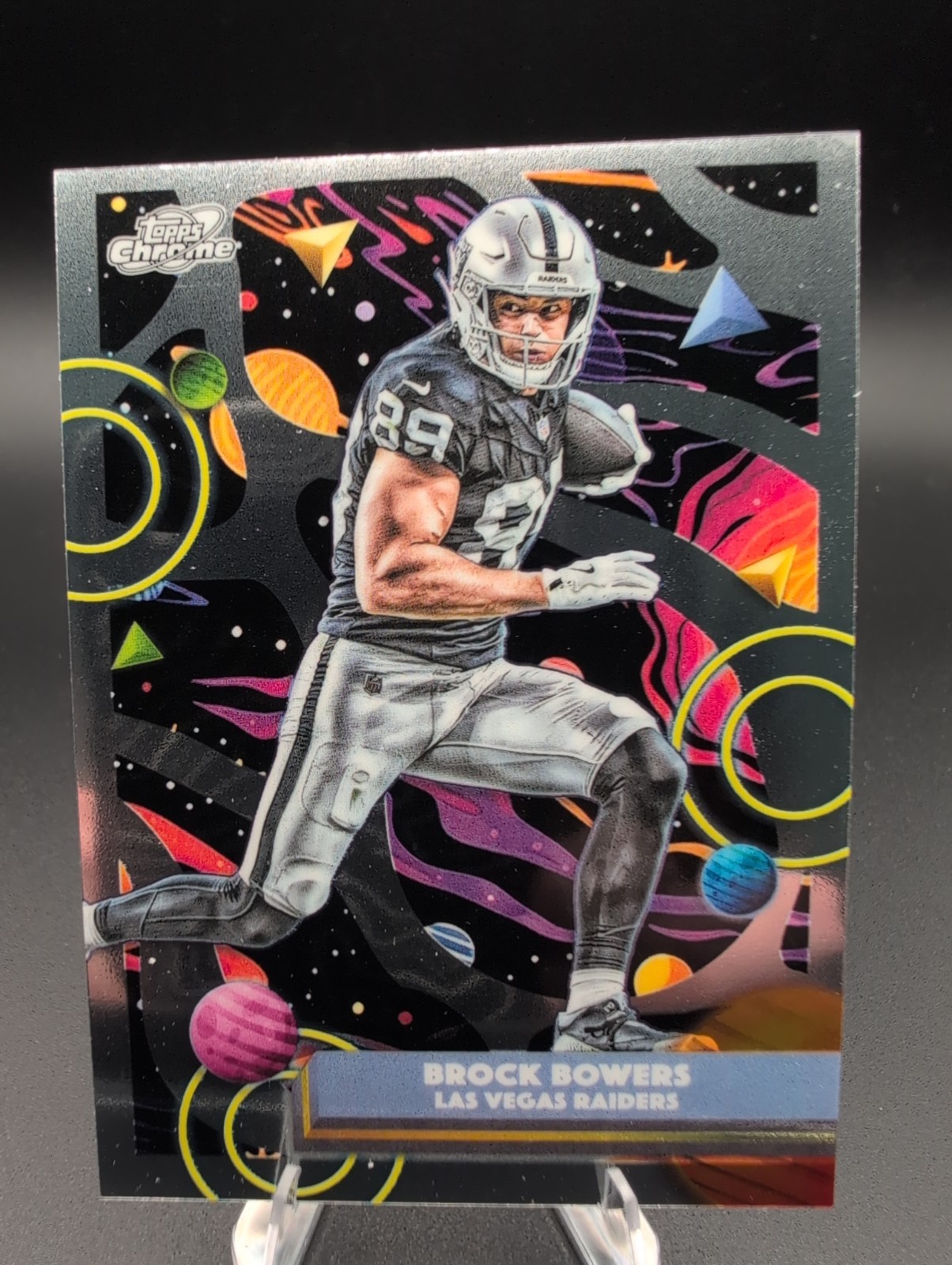 2025 Topps Cosmic Chrome Brock Bowers #51 Las Vegas Raiders