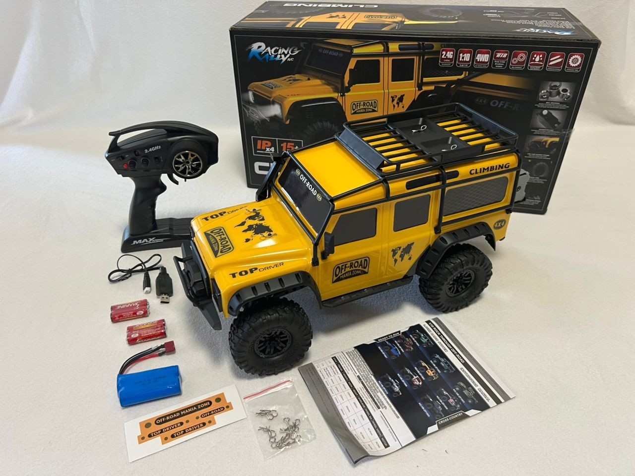 HB Toys ZP1005 1:10 RC Truck 4WD Off-Road Remote Control Car 2.4GHz LED Lights