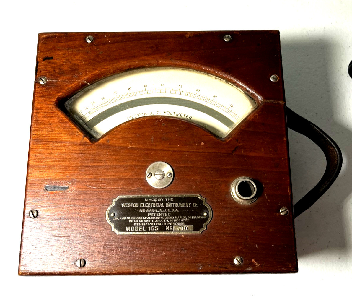 Weston Antique AC Volt Meter Model #155 Serial #730 VERY EARLY