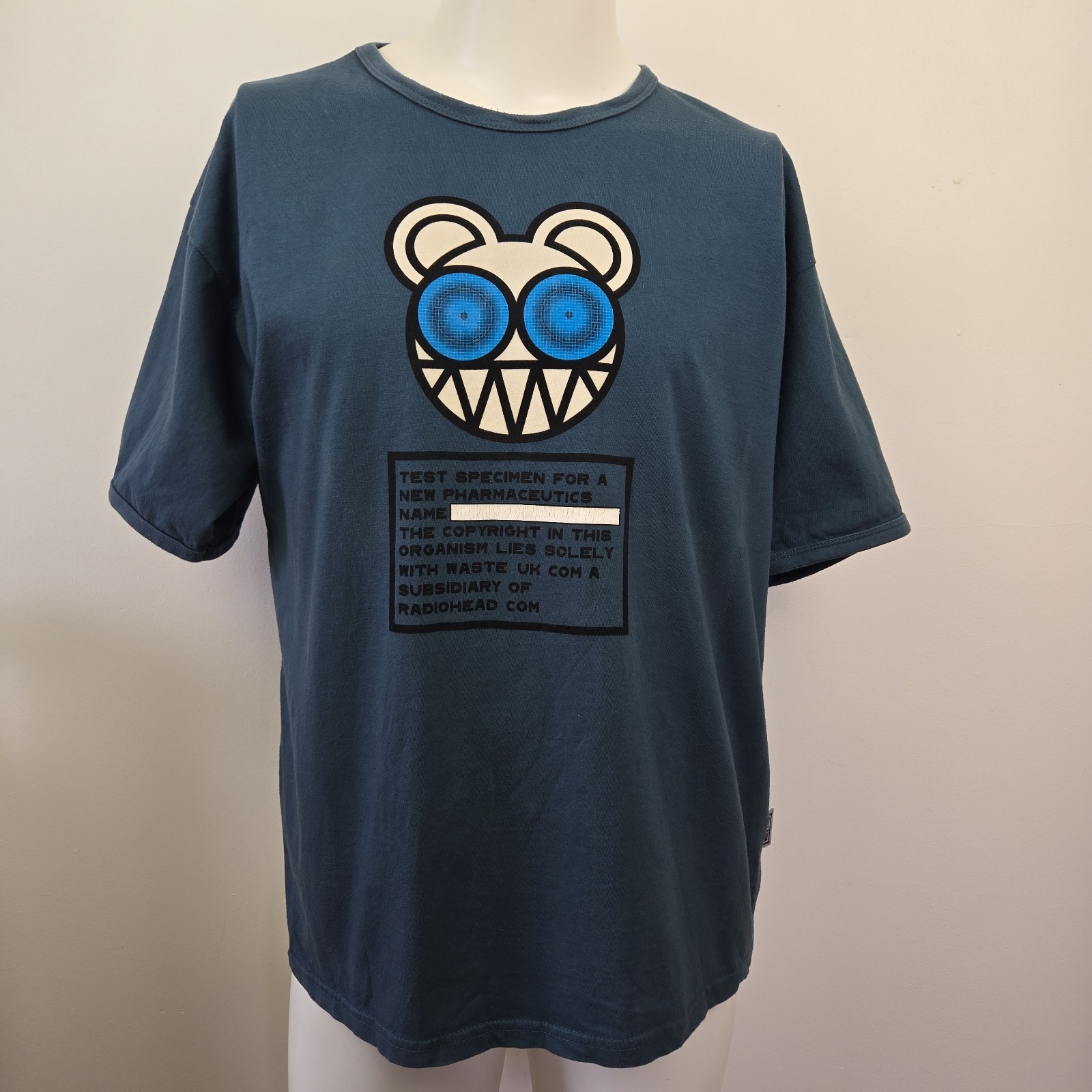 VTG Y2K Radiohead T Shirt KID A WASTE Test Specimen Bear W.A.S.T.E. Size XL VTG Y2K Radiohead T Shirt KID A WASTE Test Specimen Bear W.A.S.T.E. Size XL