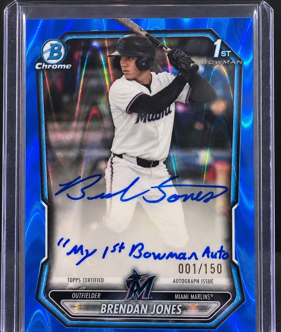 Brendan Jones 2026 Bowman Chrome 1st Auto - Full Color Match My 1st Bowman /150 Brendan Jones 2026 Bowman Chrome 1st Auto - Full Color Match My 1st Bowman /150