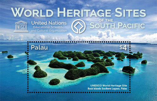 Palau 2015 - World Heritage Sites Of The South Pacific - Souvenir Sheet - MNH Palau 2015 - World Heritage Sites Of The South Pacific - Souvenir Sheet - MNH