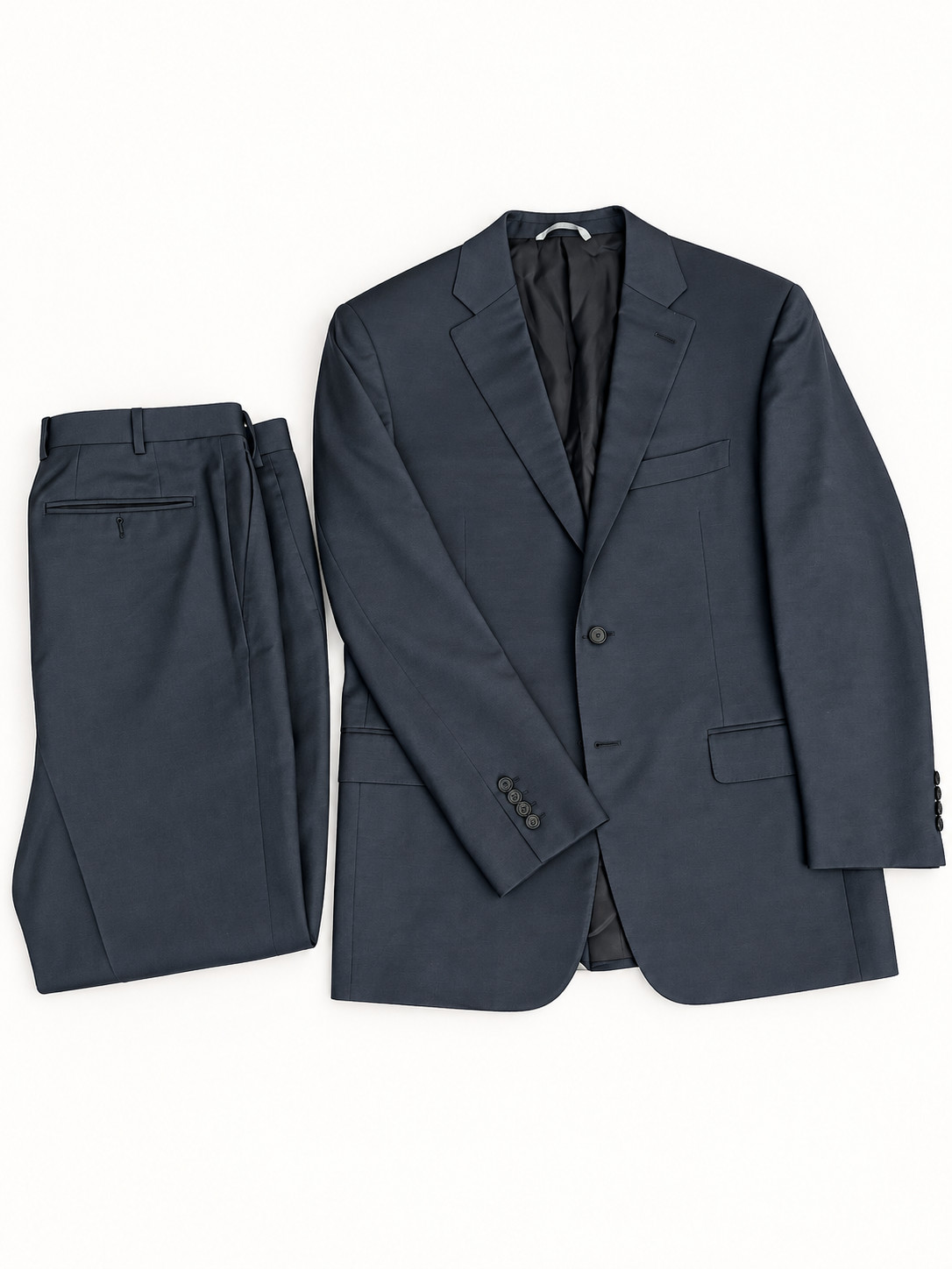 Canali 1934 Men’s 40S Navy Pinstripe Wool 2-Piece Suit Pants 34/30 Italy